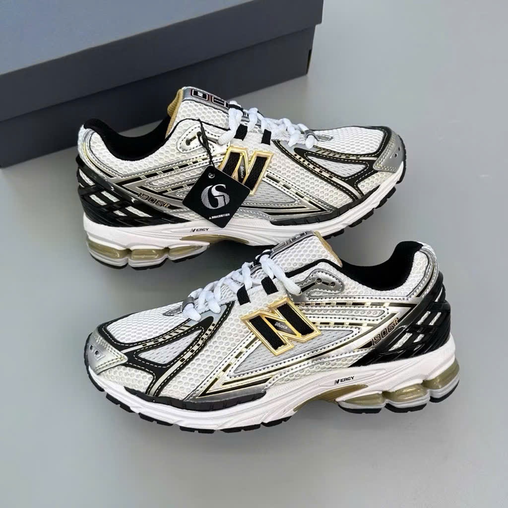 [Chính Hãng] Giày_Newbalancee 1906r Màu Bạc Đen Hot Cho Nam Nữ