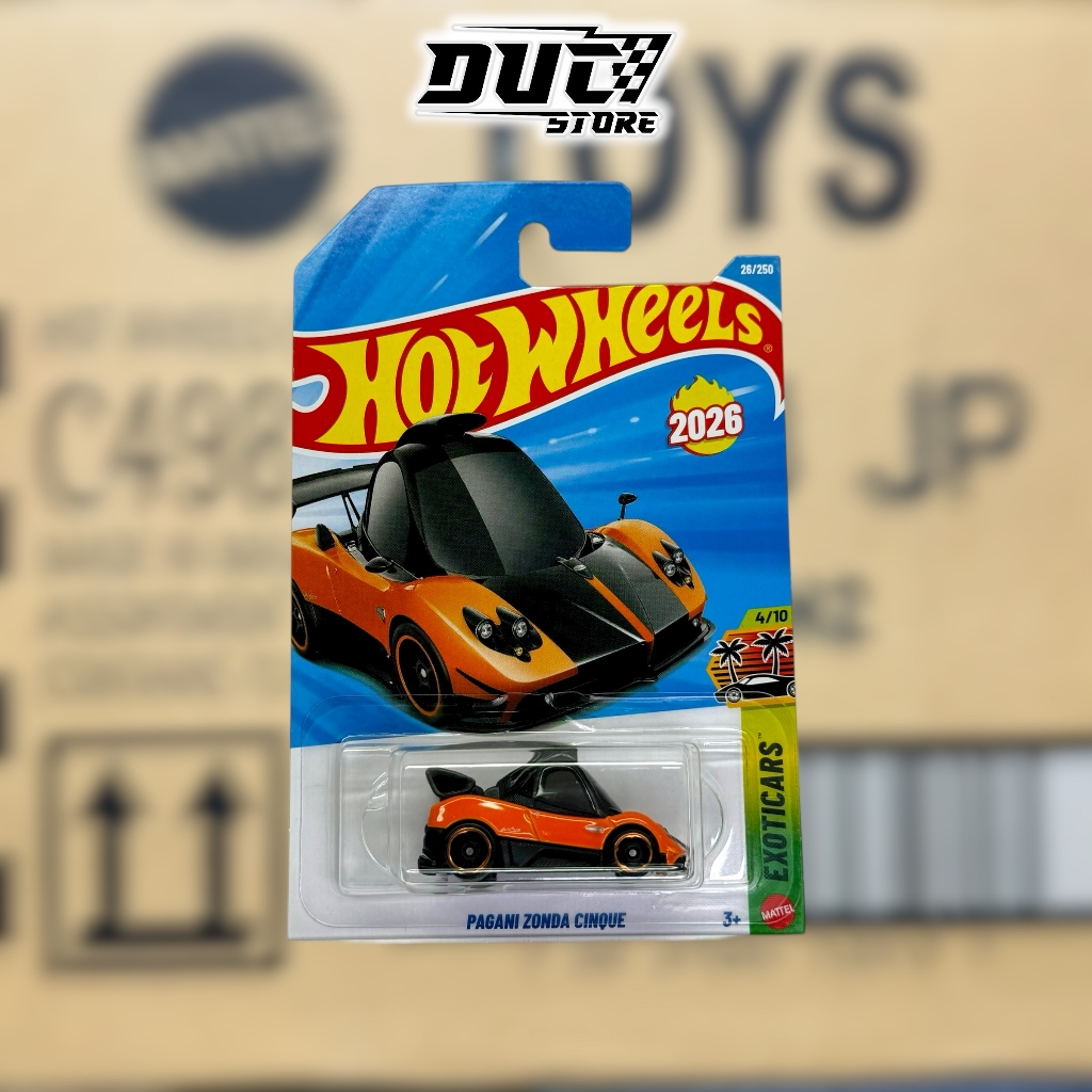 ducstore Xe mô hình JJK75 Hot Wheels Pagani Zonda Cinque - basic G case 2026