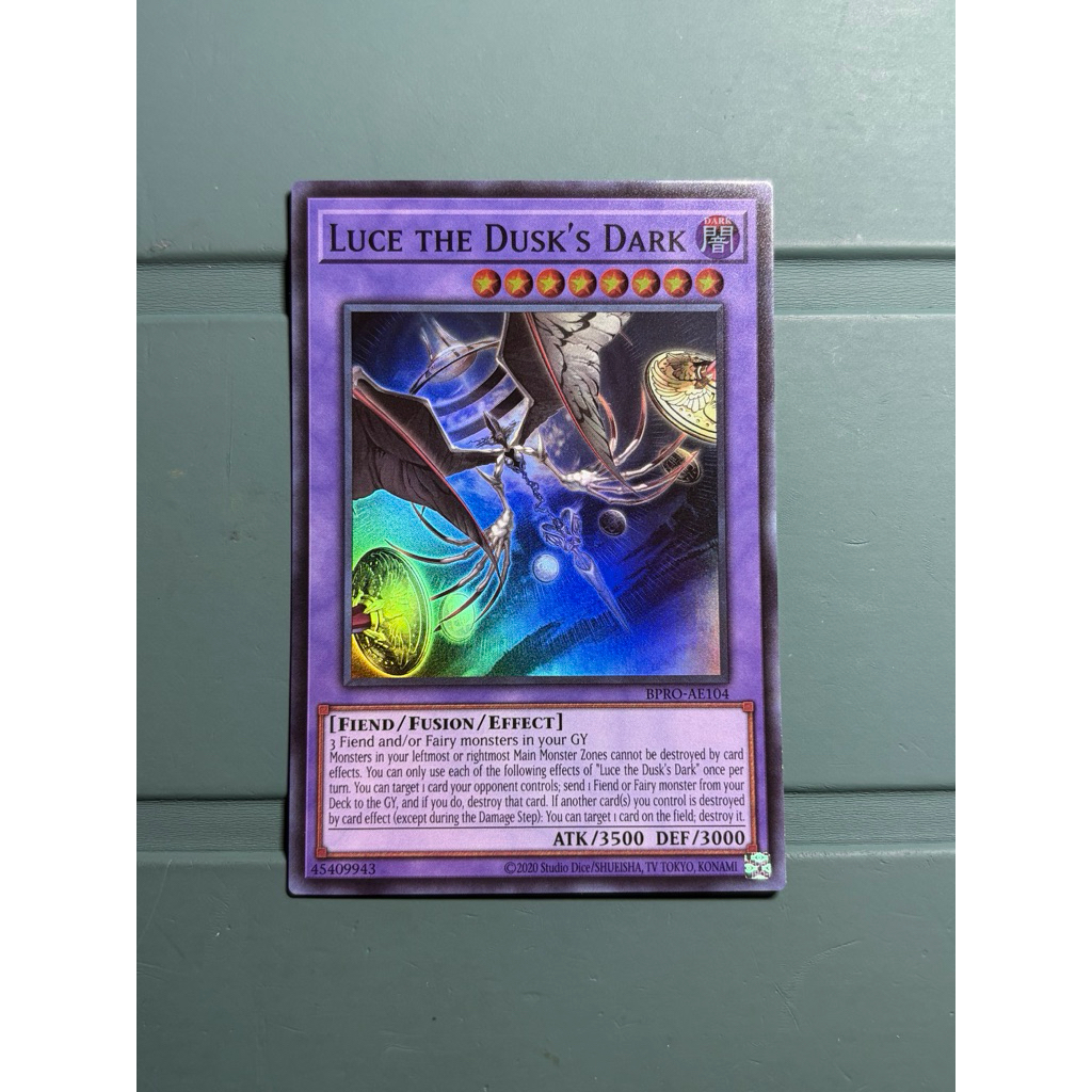 [Yugioh Sky Shop] 1 lá thẻ bài  LUCE THE DUSK'S DARK -BPRO-AE104 - Foil Super - AE chính hãng