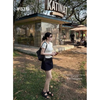 Quần Giả Váy Jeans Nữ Xanh Than Hè - 2026