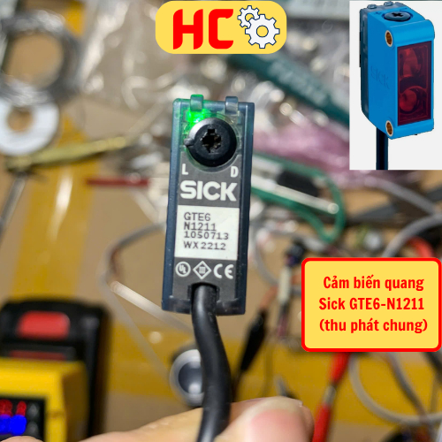 [Hàng tháo máy] Cảm biến quang Sick GTE6-N1211, Cảm biến quang thu phát chung, nhỏ gọn hiệu suất cao