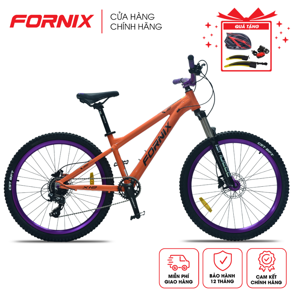 Xe Đạp Địa Hình MTB FORNIX - X12 - 8 Tốc - Vòng Bánh 26" - Khung Nhôm