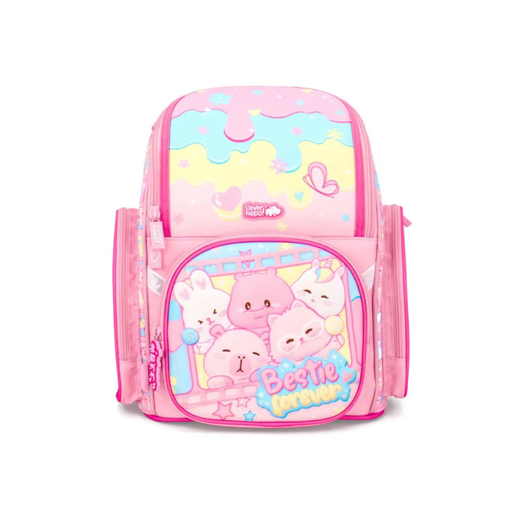 BA LÔ CHỐNG GÙ CLEVER HIPPO BH1234 CAPYBARA HỒNG
