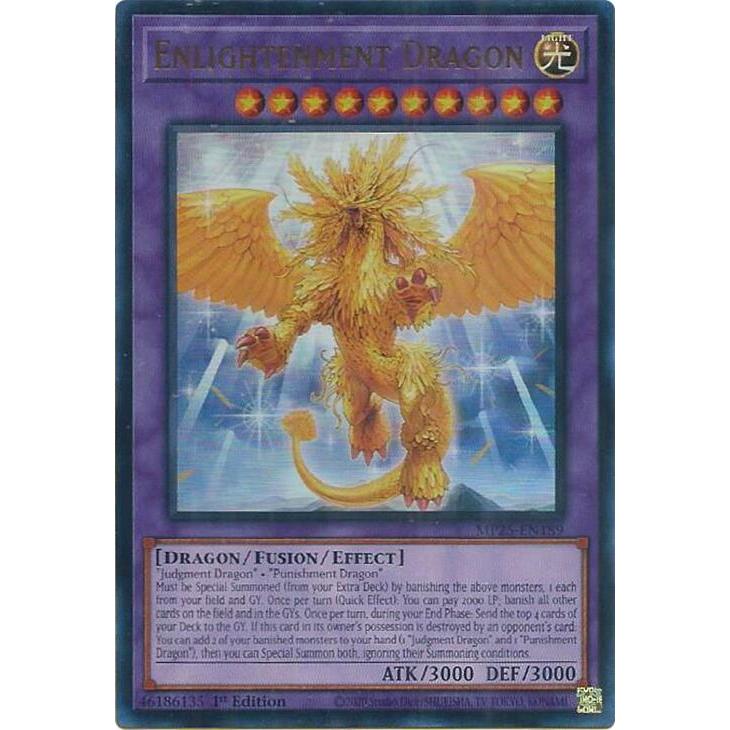 Thẻ Bài YuGiOh Mã MP25-EN189 - Enlightenment Dragon - Fusion Monster - Ultra Rare