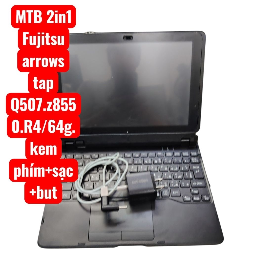MTB 2in1 kèm phím Fujitsu arrow Q507.R4/64g.hàng cü hinh thức đẹp 90%. pin 4H