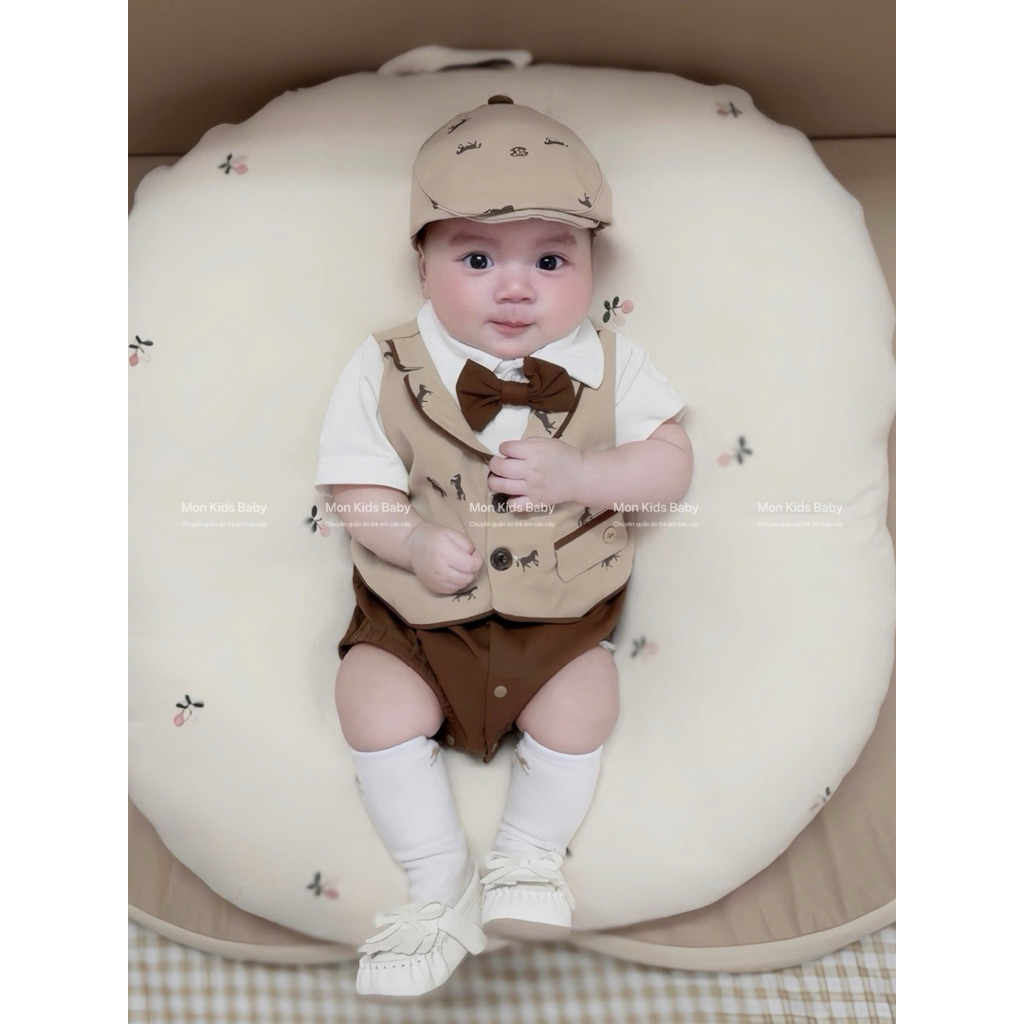 Body Ettoi Ngựa Nâu Kèm Mũ cho bé Yêu The Moon