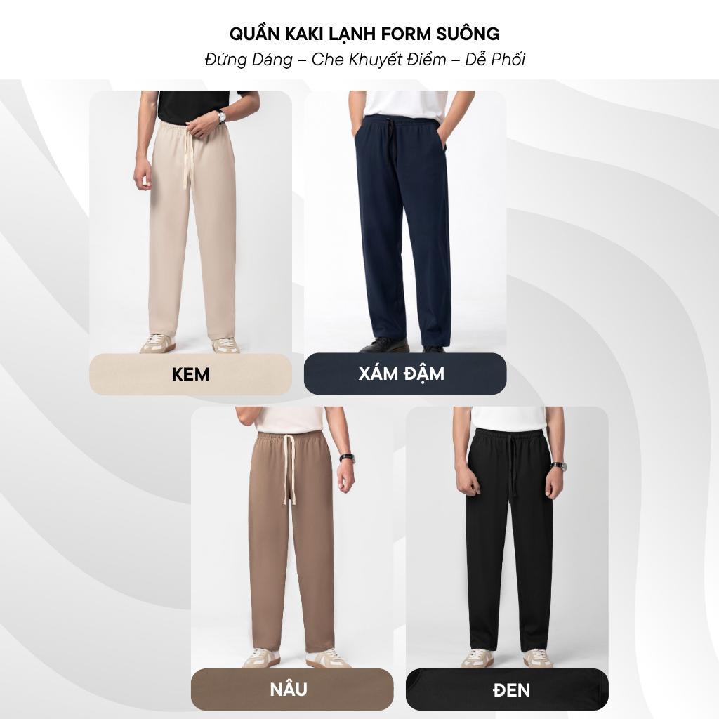 Quần dài nam lưng chun LADOS-4139 chất vải kaki lạnh cao cấp form basic dễ phối đồ phong cách Hàn Quốc | BigBuy360 - bigbuy360.vn