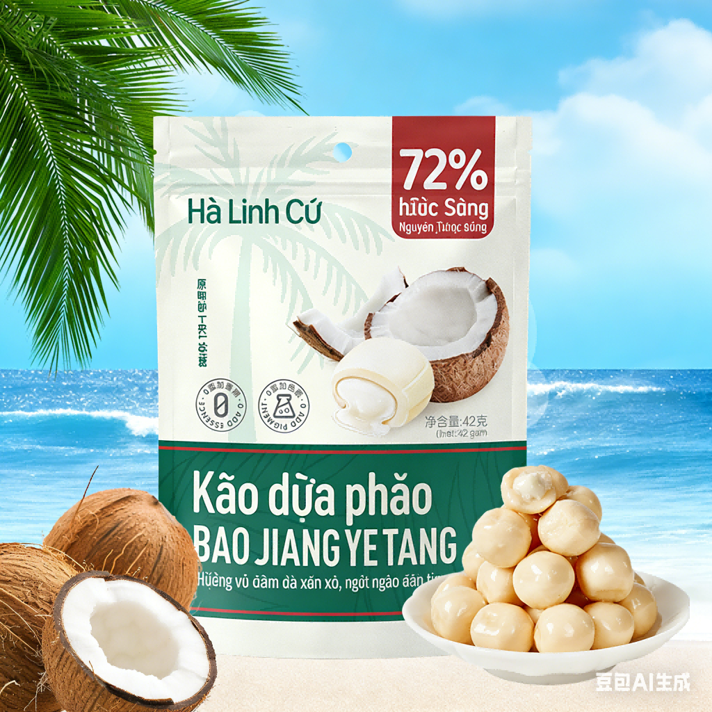 Kẹo Dừa Phảo Hà Linh Cứ - Tinh Túy Từ Cùi Dừa Tươi, Hương Thơm Sánh Đặc, Ăn Là Ghiền