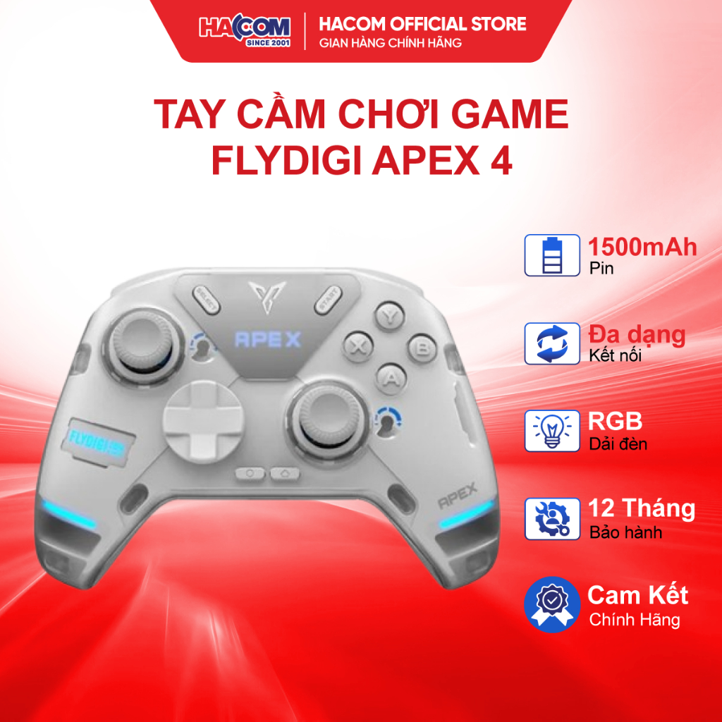 Tay Cầm Chơi Game Flydigi APEX 4 Elite (For PC/Switch/Andriod/iOS MFI) - Bảo Hành 12 Tháng HACOM PC