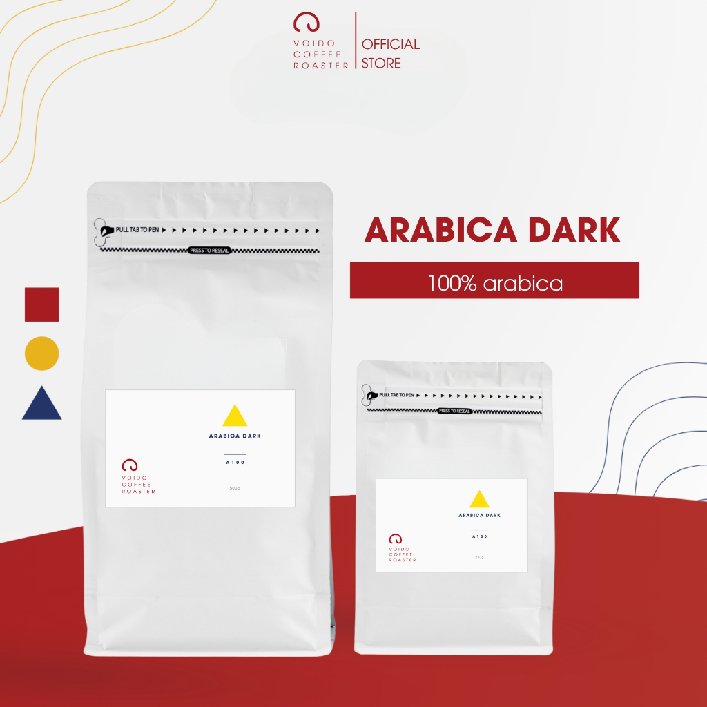 Cà Phê ARABICA DARK - 100% Arabica Đà Lạt rang đậm, hợp cà phê sữa/ sữa đá từ Voi Đỏ