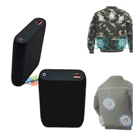 Box vỏ mạch sạc dự phòng 4cell 21700 sạc nhanh PD 20W có điện áp đầu ra điều chỉnh 9-12VDC cho áo điều hòa chân cắm tròn