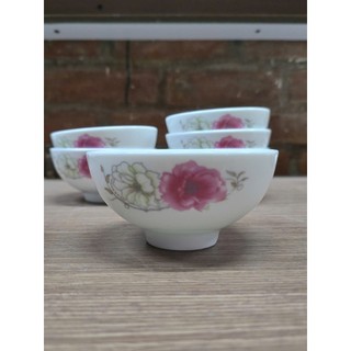 Combo 06 bát cơm, chén cơm hoa anh đào, miệng 11cm, cao 5,5cm