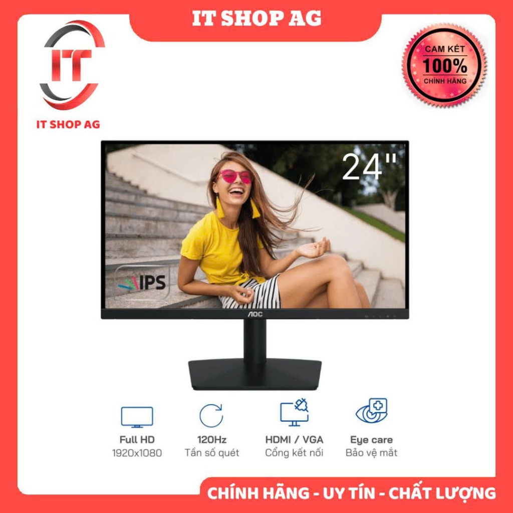 Màn Hình AOC 24B15H3 (23.8 inch - FHD - IPS - 120Hz - 1ms) Chính hãng