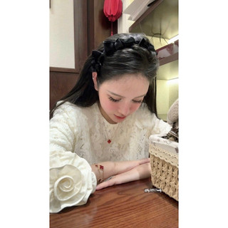 Bờm nhung nơ đen KAB