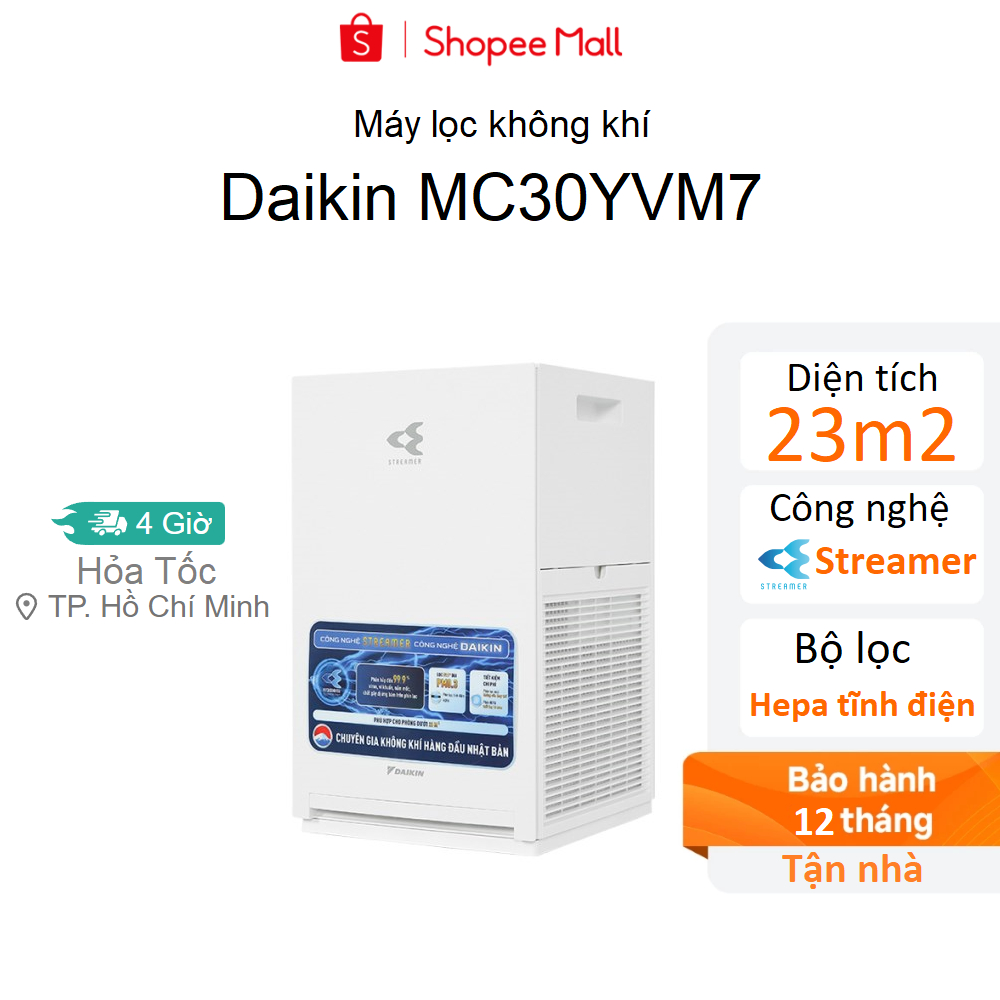Máy lọc không khí Daikin MC30YVM7 - Hàng chính hãng