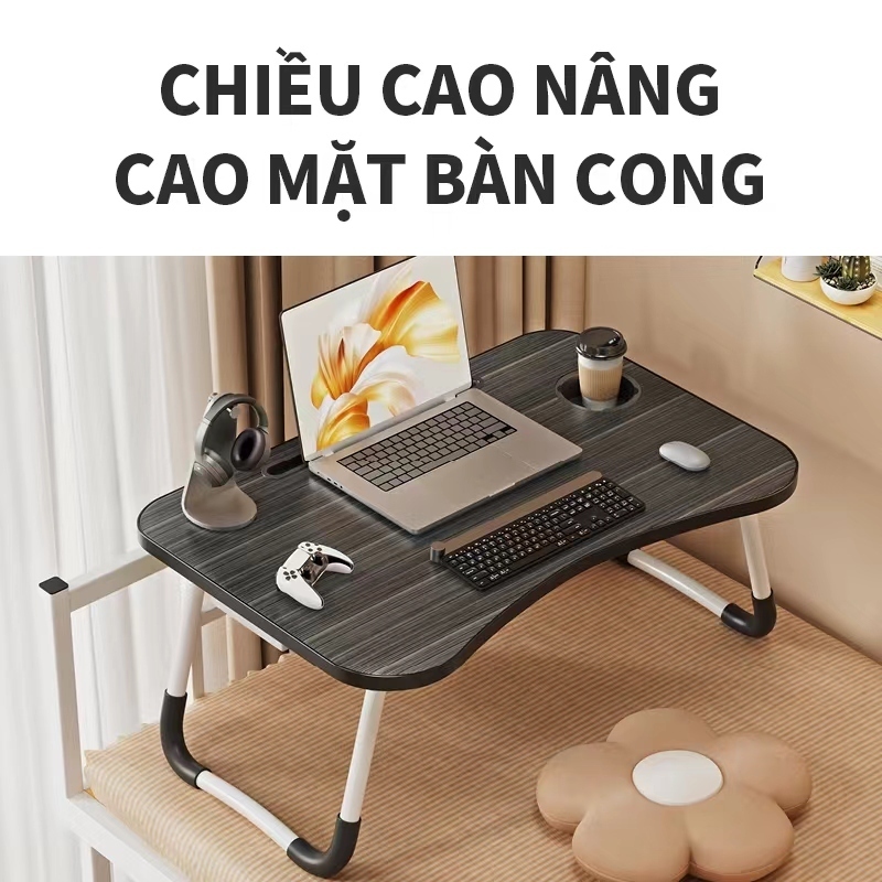 Bàn học mini thông minh có thể gập lại Bàn máy tính,mặt bàn bằng gỗ, có thể sử dụng khi ngồi trên sàn nhà | BigBuy360 - bigbuy360.vn
