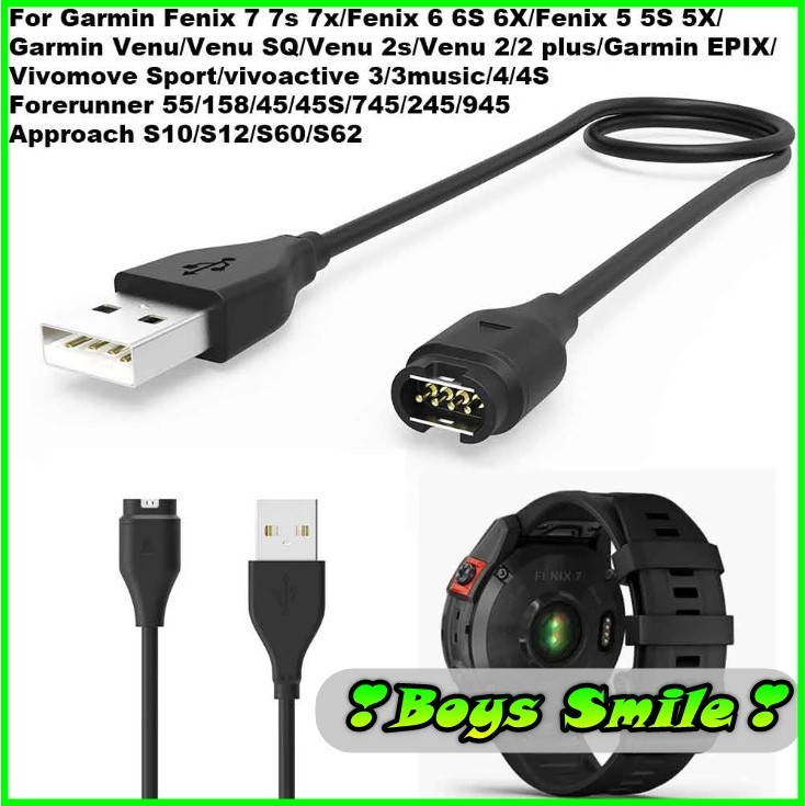 Dây Sạc nhanh usb Cho Garmin Forerunner 570 / 265 / 265S 255 / 255S / 255 Music 245 / 245 Music 230 