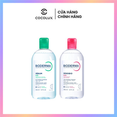 Nước Tẩy Trang lành tính Bioderma 100 - 500ml giúp làm sạch sâu, không gây khô da