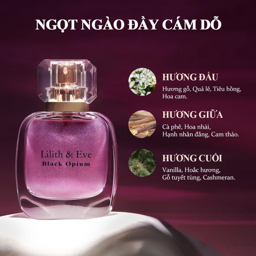 [Võ Hà Linh x Lilith and Eve] Nước hoa Lilith and Eve Black Opium Eau de Perfum 30ml