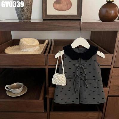 Váy Sát Nách Họa Tiết Nơ Đi Tiệc Cho Bé Gái 1 2 3 4 5 Tuổi MINTSCLOSET Quảng Châu - GV0407