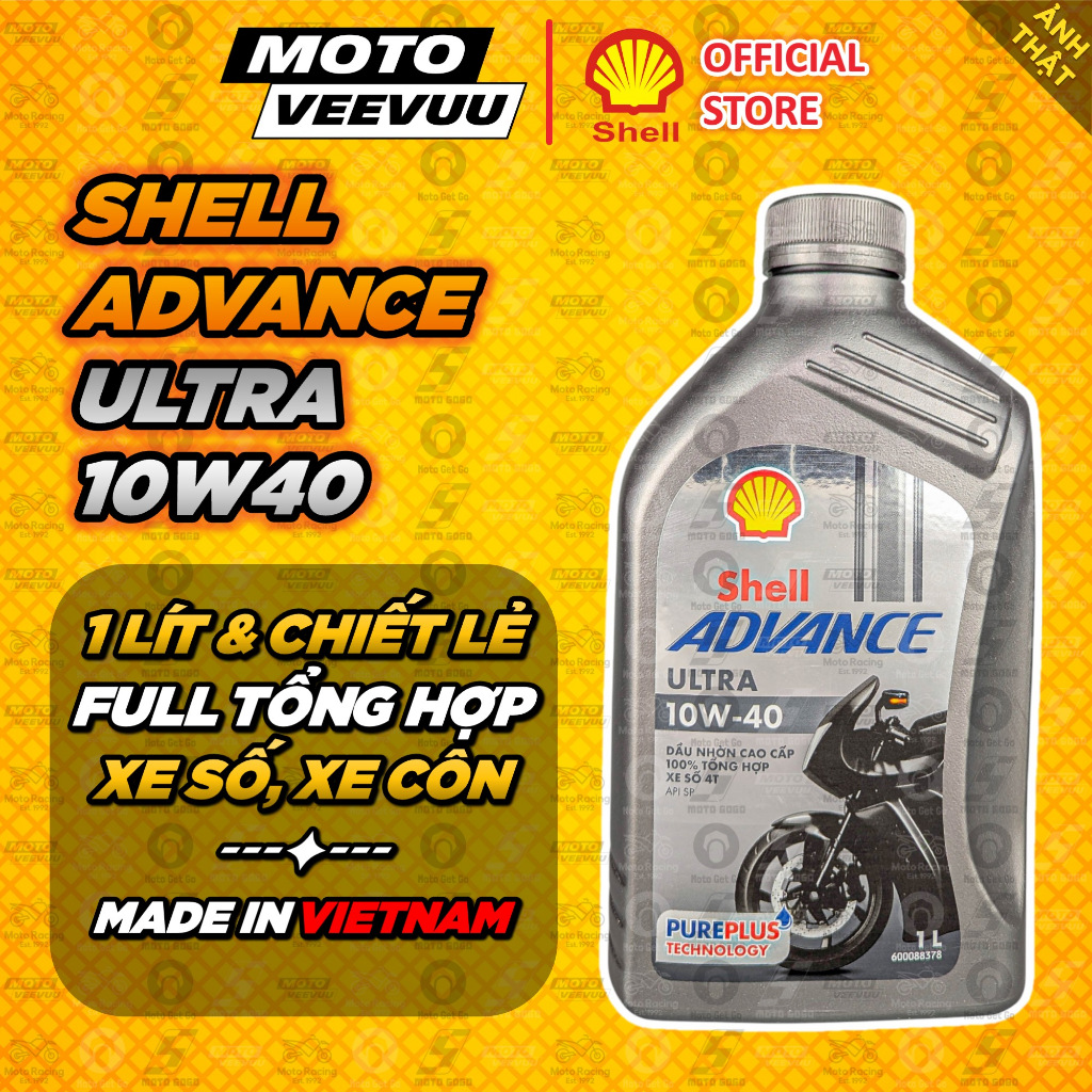 [MTVV] Nhớt SHELL Advance Ultra 10W-40 XE SỐ Made in Việt Nam - chính hãng<END>