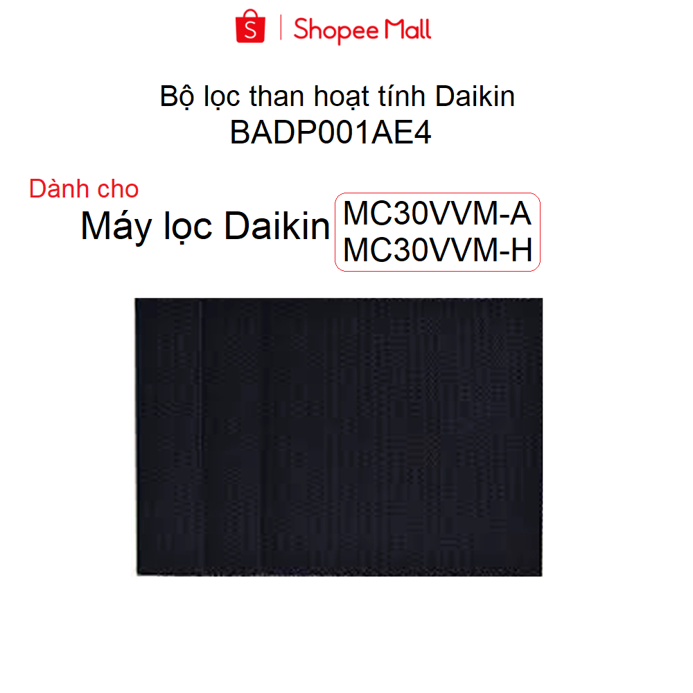 Bộ lọc Khử mùi Daikin cho MC30VVM-A MC30VVM-H  (BỘ LỌC) BADP001AE4 - Hàng chính hãng