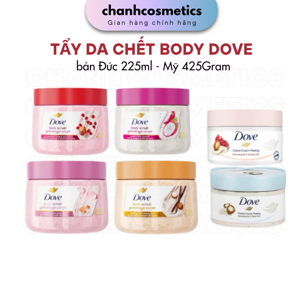 Tẩy da chết Dove bản Mỹ 298 gram CHANH COSMETICS