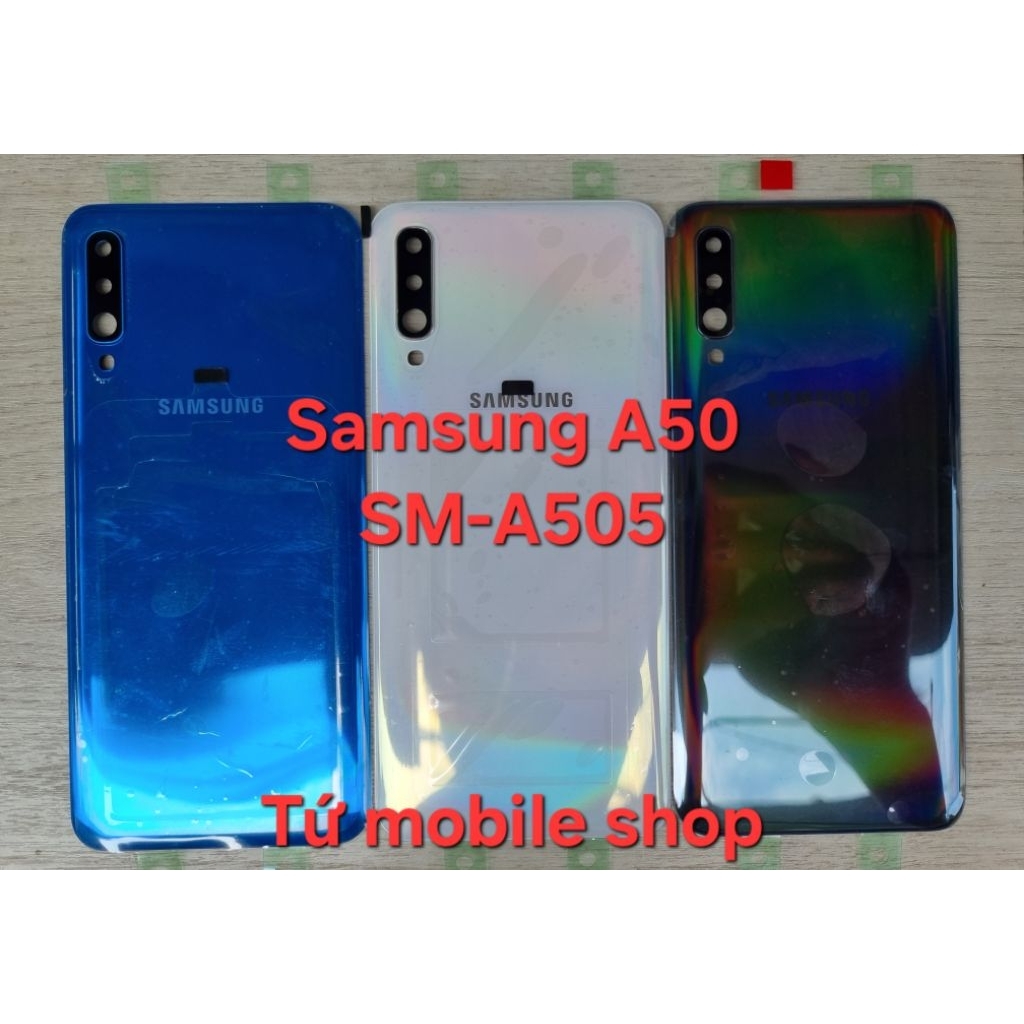 Nắp lưng Samsung A50 SM-A505 (loại có kính camera/loại không có kính camera) (có keo dán viền mặt sau)