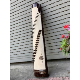 Đàn tranh 19 dây gỗ mun không khảm (Tặng kèm móng gảy, dây đàn và trục lên dây)