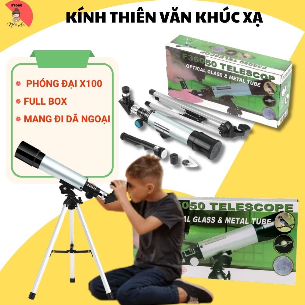 Kính thiên văn phóng đại 100 lần F36050, Kính viễn vọng khúc xạ quan sát mặt trăng và hành tinh