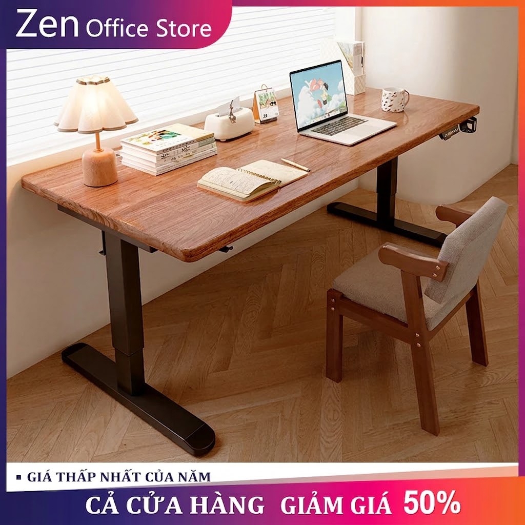 ZEN Bàn Nâng Hạ Chiều Cao Tự Động Dùng Điện Bàn Học Máy Tính Gaming Công Thái Học Thông Minh