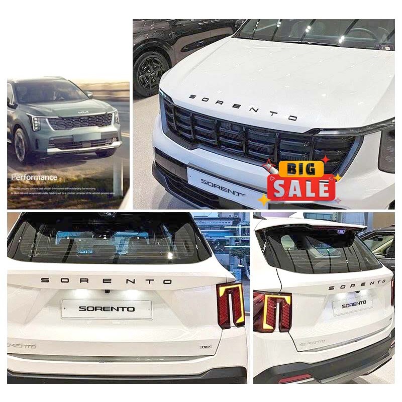 Chữ Nổi Sorento Dán Nắp Capo Kia Sorento - Tem Chữ Sorento Dán Sau Cốp Kia Sorento