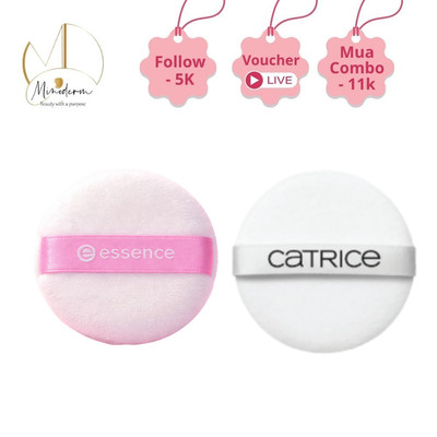 Bông phấn nhung trang điểm Catrice, Essence mềm mại, giúp phủ phấn đều màu