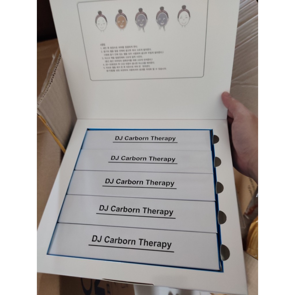 Mặt nạ thải độc DJ CO2 Carbon Therapy - Mask Nạ Đắp Mặt Thải Độc Co2 DJ Carborn Therapy (HỘP 5 ỐNG G