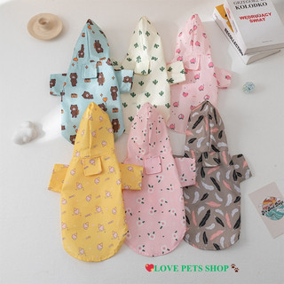 Áo khoác gió kiêm áo mưa Chó Mèo - Love Pets Shop