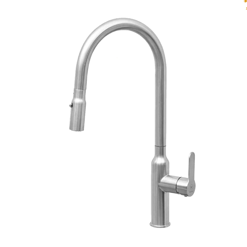 Malloca K046-SS – Vòi rửa chén dây rút – Inox 304 – Nóng lạnh – Thiết kế hiện đại sang trọng