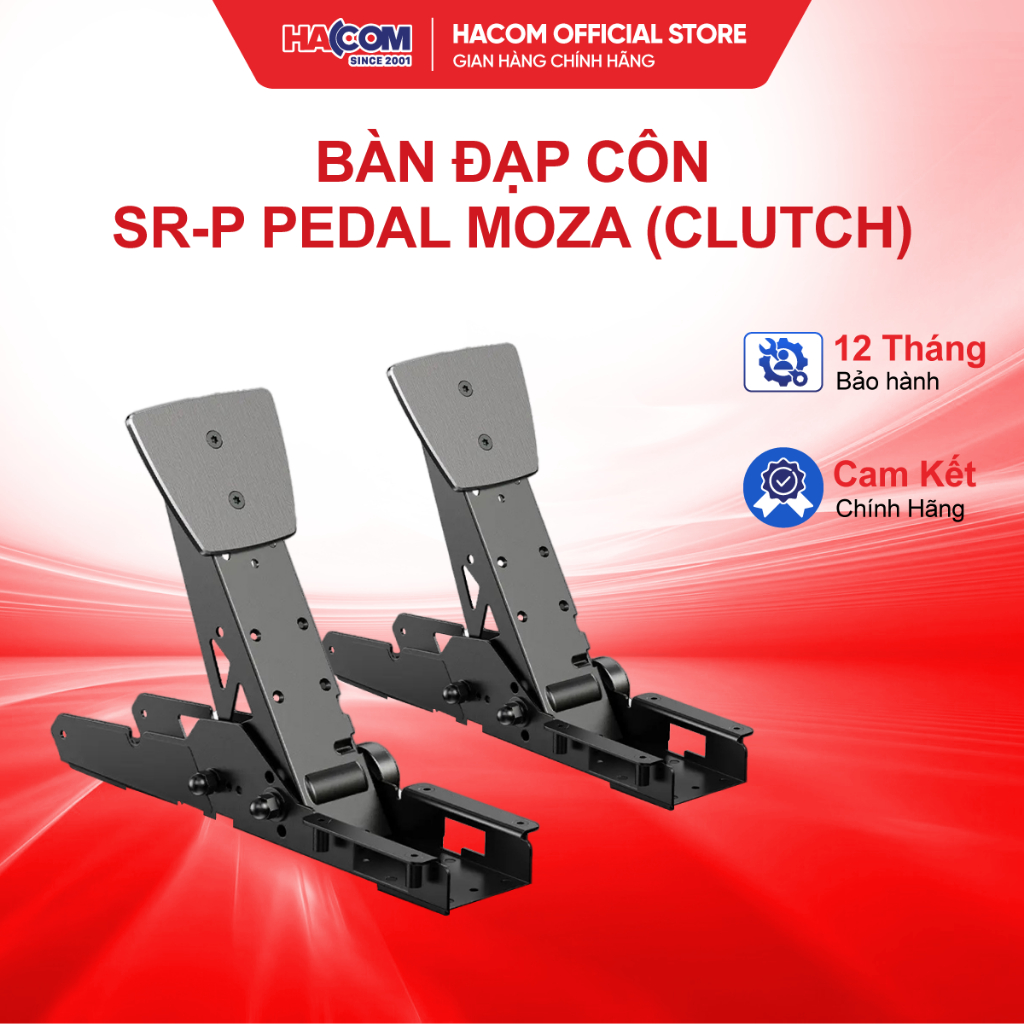 <<KHÔNG TƯƠNG THÍCH VỚI MOZA R3/R5>> Bàn Đạp Côn SR-P Pedal Moza (Clutch) HACOM PC BẢO HÀNH 12TH