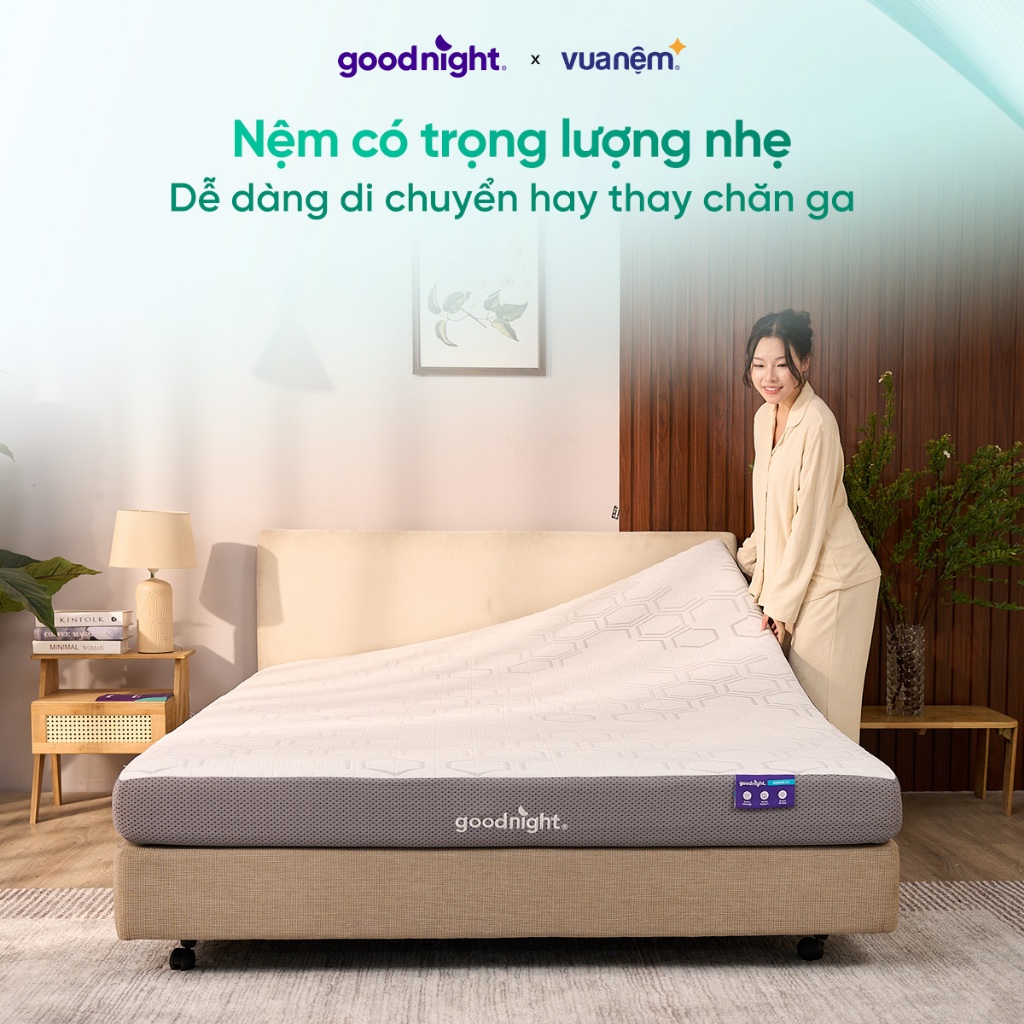 Nệm Foam Vua Nệm Goodnight Massage 2.0 (Hachi) 15cm, Đệm cao su non Massage, Đệm Êm | BigBuy360 - bigbuy360.vn