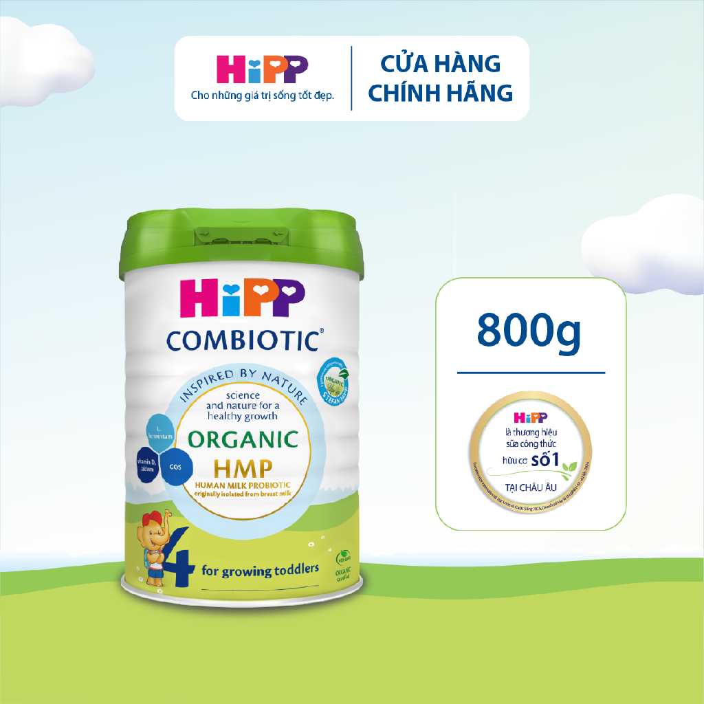 1 lon _ Sữa bột công thức Organic Combiotic 800g (Đủ số)