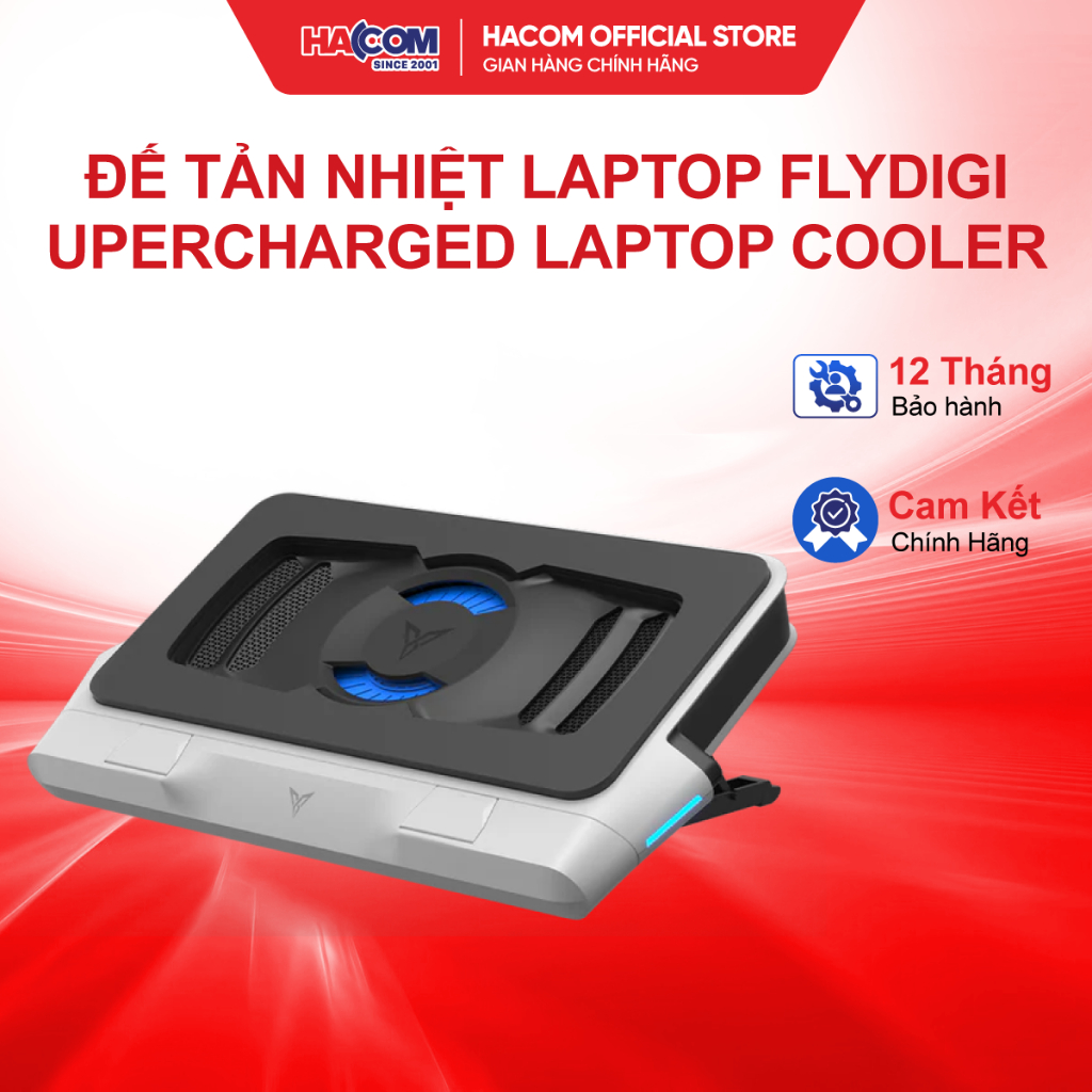 Để Tản Nhiệt Laptop Flydigi BS2/BS2 Pro Cao Cấp Chống Ồn Tích Hợp 4 Chế Độ Làm Mát HACOM PC