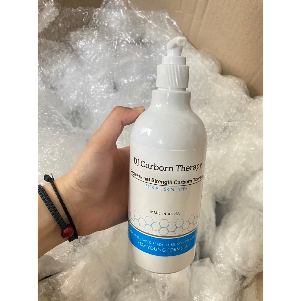 Mặt Nạ Ngăn Ngừa Mụn Thải CO2 DJ CARBON THERAPY  - Chai CO2 500ML Kèm 25 Nạ Giấy