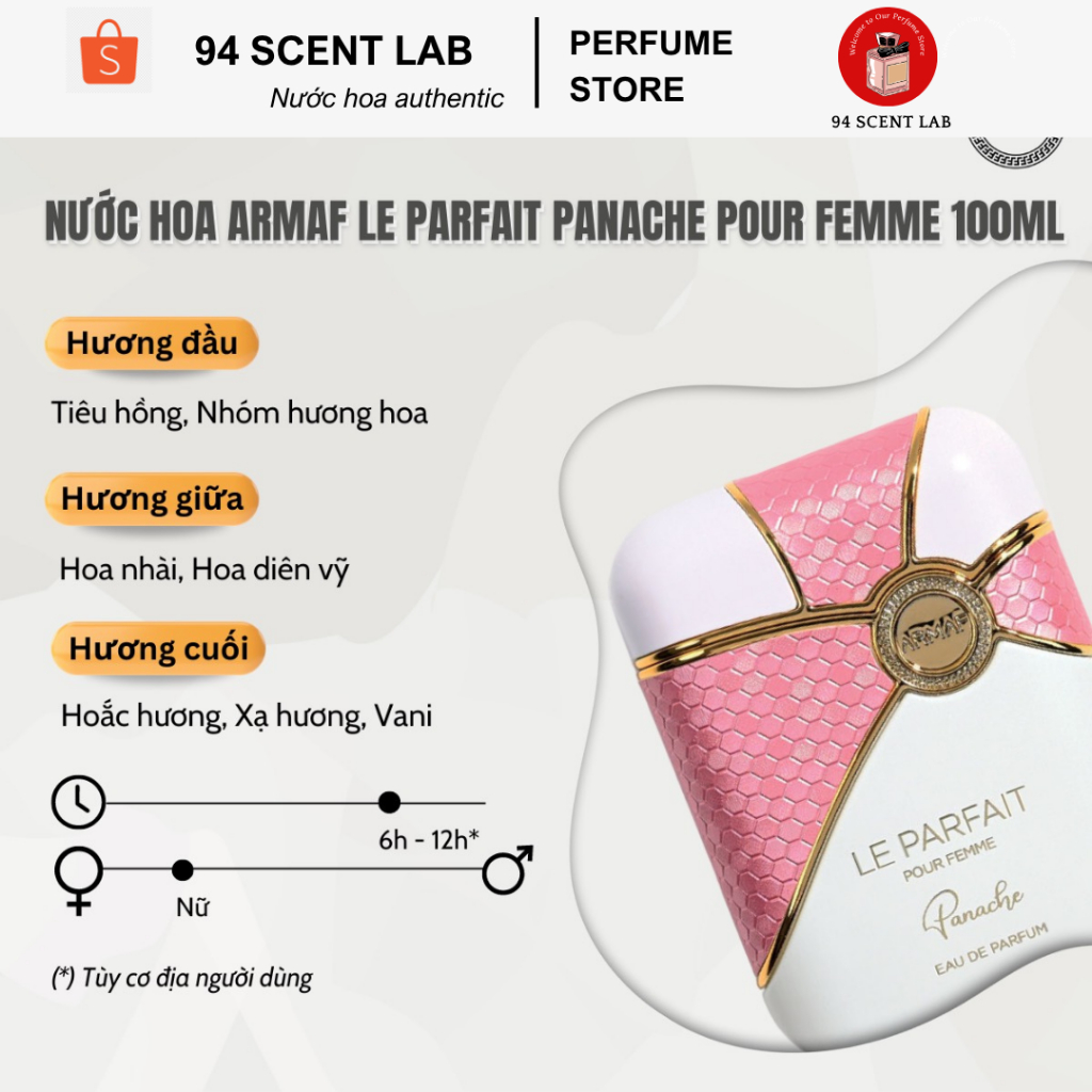 Nước hoa Armaf Le parfait Panache Pour Femme 100ml EDP