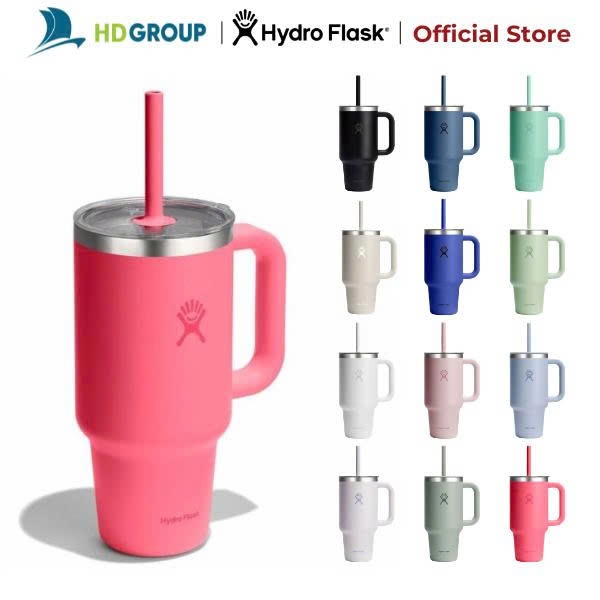 Ly giữ nhiệt Hydro Flask 946ml Around Travel Tumbler 32 oz kèm ống hút, chính hãng, giữ nhiệt tốt