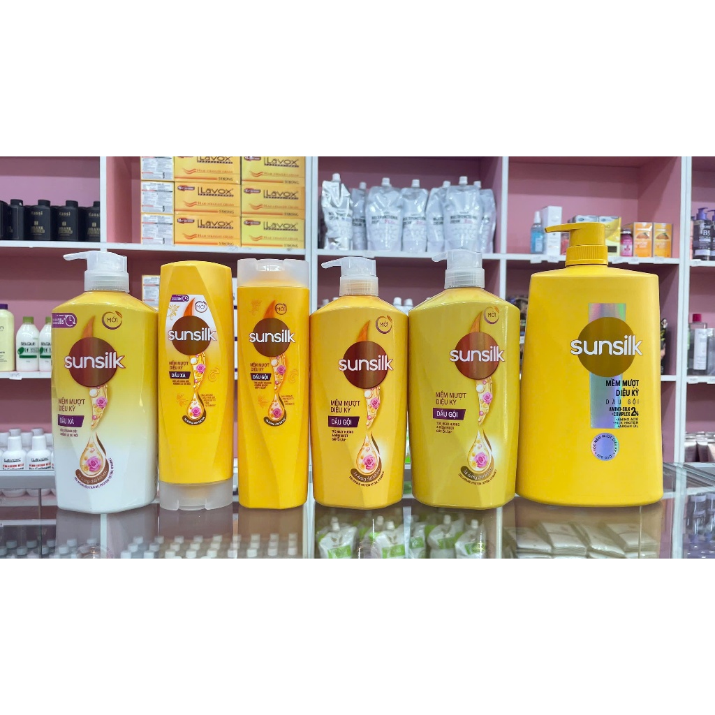 CHAI Dầu GỘI SUNSILK vàng, đen