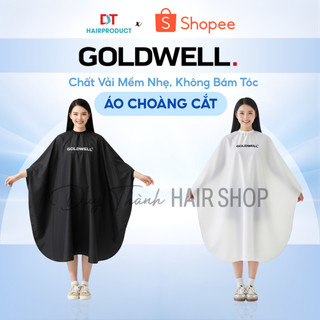 Áo Choàng Cắt Tóc GOLDWELL Cao Cấp – Chất Vải Mềm Nhẹ, Không Bám Tóc, Phù Hợp Salon Chuyên Nghiệp.
