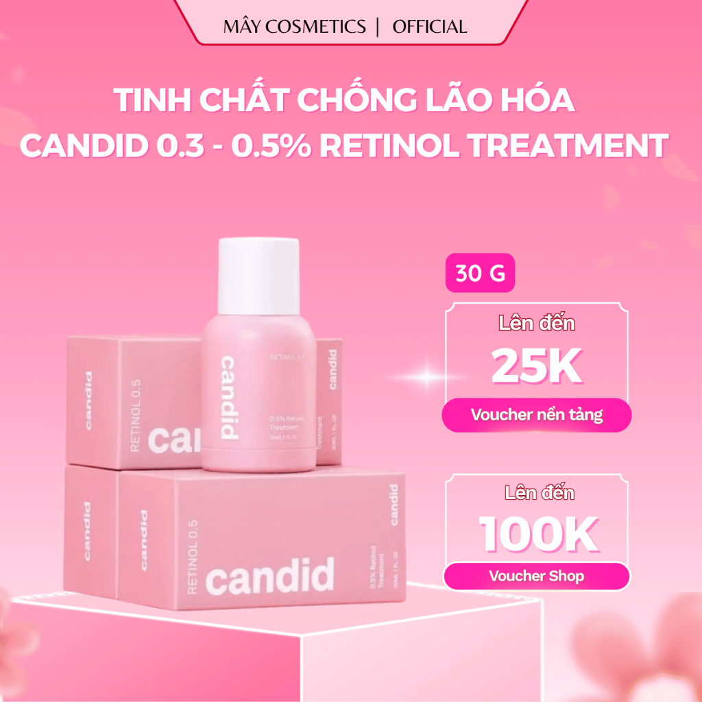 Kem Retinol Candid Chống Lão Hóa Candid Retinol Treatment 0.5/1.0/0.3 30ml
