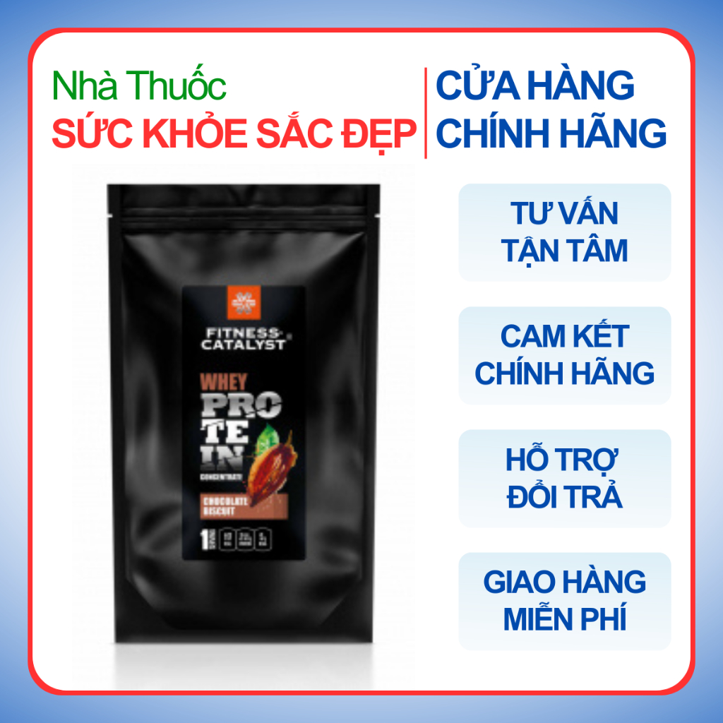 Thực phẩm dành cho chế độ ăn đặc biệt Fitness Catalyst Whey protein concentrate Chocolate biscuit