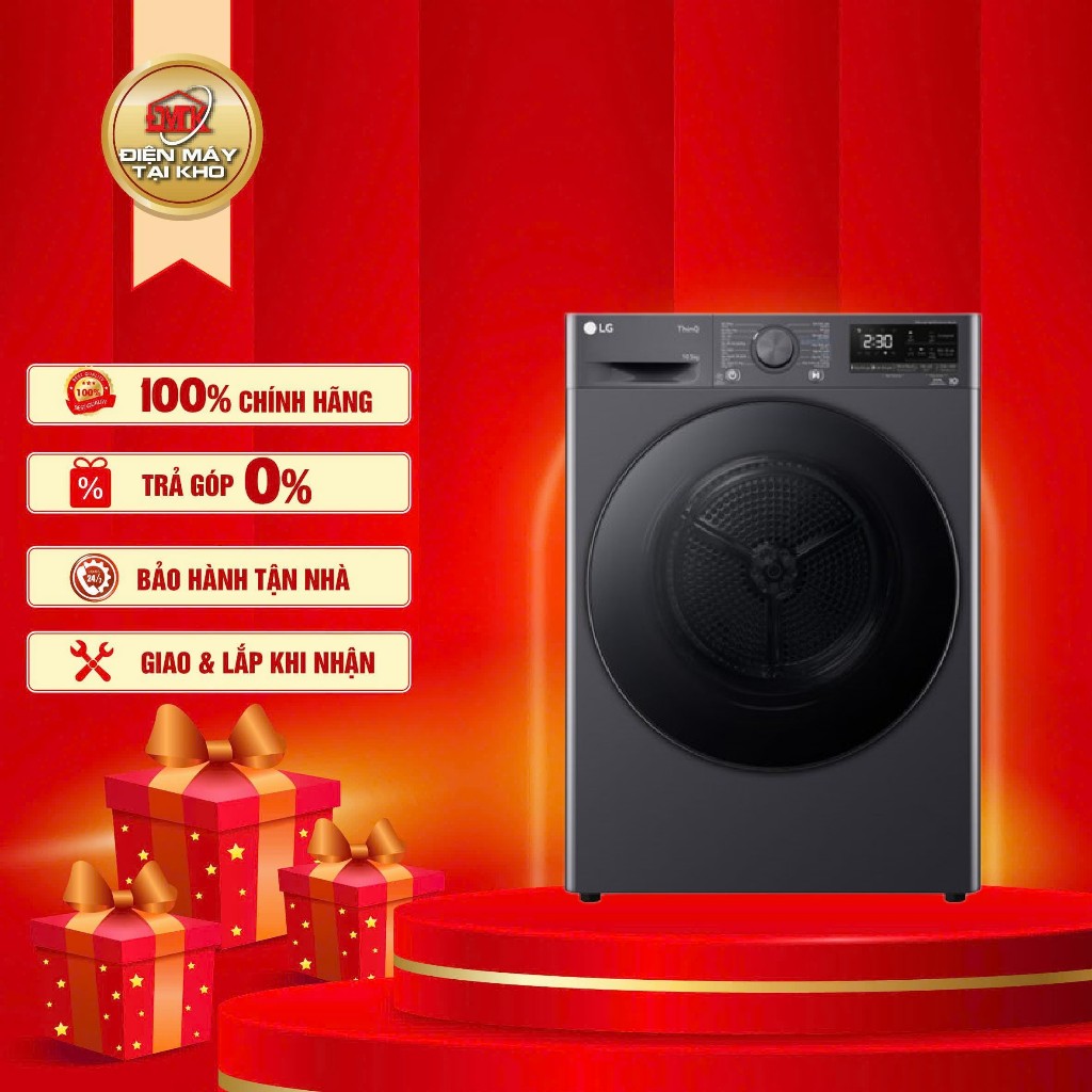 Máy sấy bơm nhiệt LG 10.5 kg DVHP50M