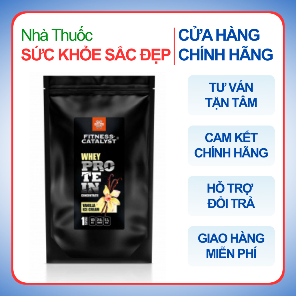 Thực phẩm dành cho chế độ ăn đặc biệt Fitness Catalyst Whey protein concentrate Vanilla Ice cream