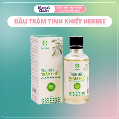 Tinh Dầu Tràm Herbee Cho Bé Sơ Sinh, Giữ Ấm Phòng Ho Chống Muỗi Côn Trùng, An Toàn Lành Tính